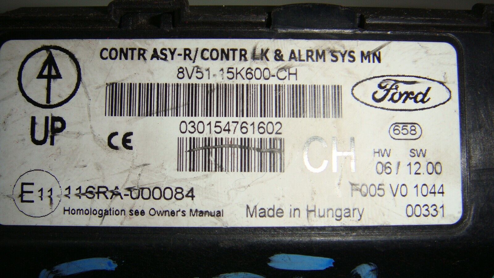 CENTRALIRA CHECK CONTROL FORD FIESTA 8V5115K600CH 8V51 15K600 CH - Imagen 3