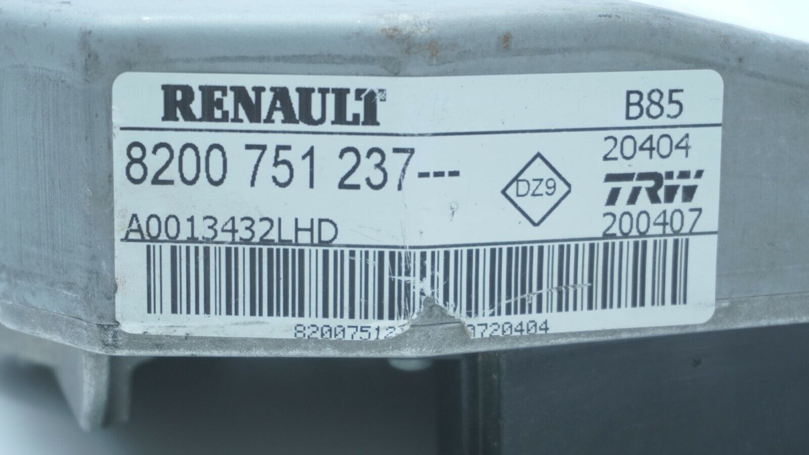 CENTRALITA COLUMNA DIRECCION ELECTRICA RENAULT CLIO 8200751237 A00134332LHD - Imagen 4