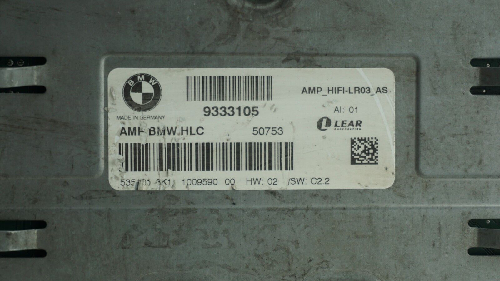 9333105 AMPLIFICADOR ESTÉREO AUDIO BMW - Imagen 3