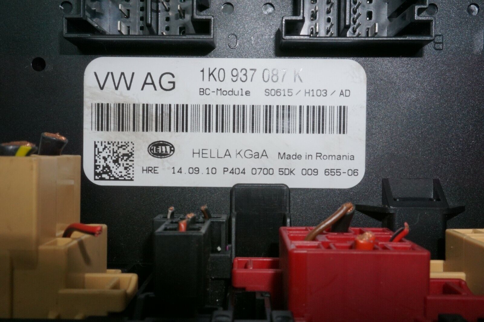 CENTRALITA MODULO CONFORT VW SKODA 1K0937087K 5DK009655 06 S0615 / H103 - Imagen 3