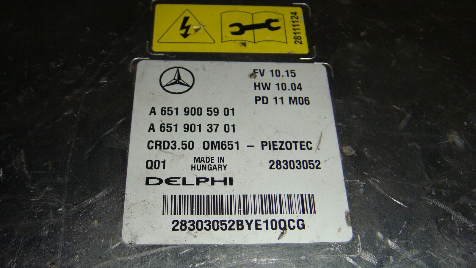 CENTRALITA ECU MOTOR MERCEDES BENZ A6519005901 A6519013701 CRD3.50 0M651 OM651 - Imagen 3