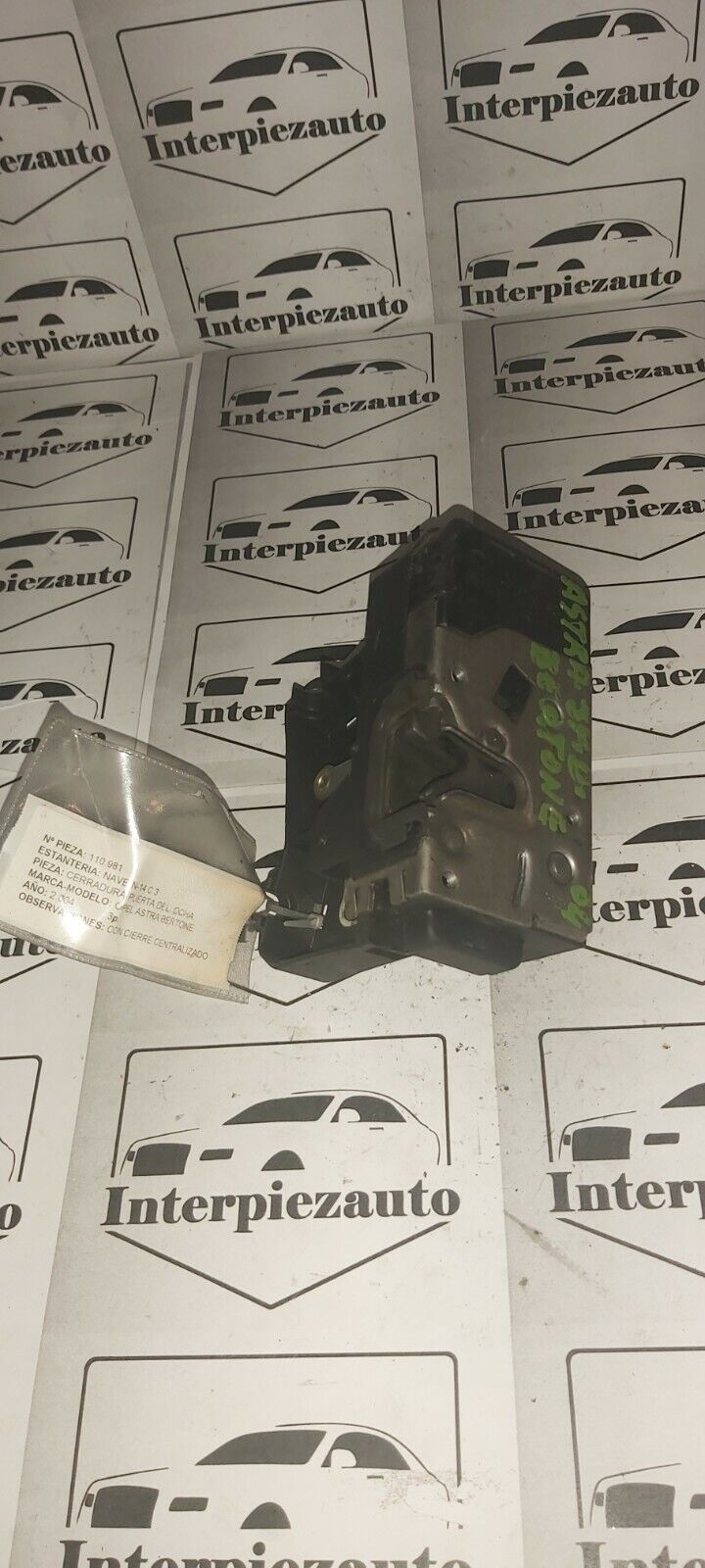CERRADURA PUERTA DELANTERA DERECHA OPEL ASTRA BERTONE 14261Z00RE 14261Z00 RE