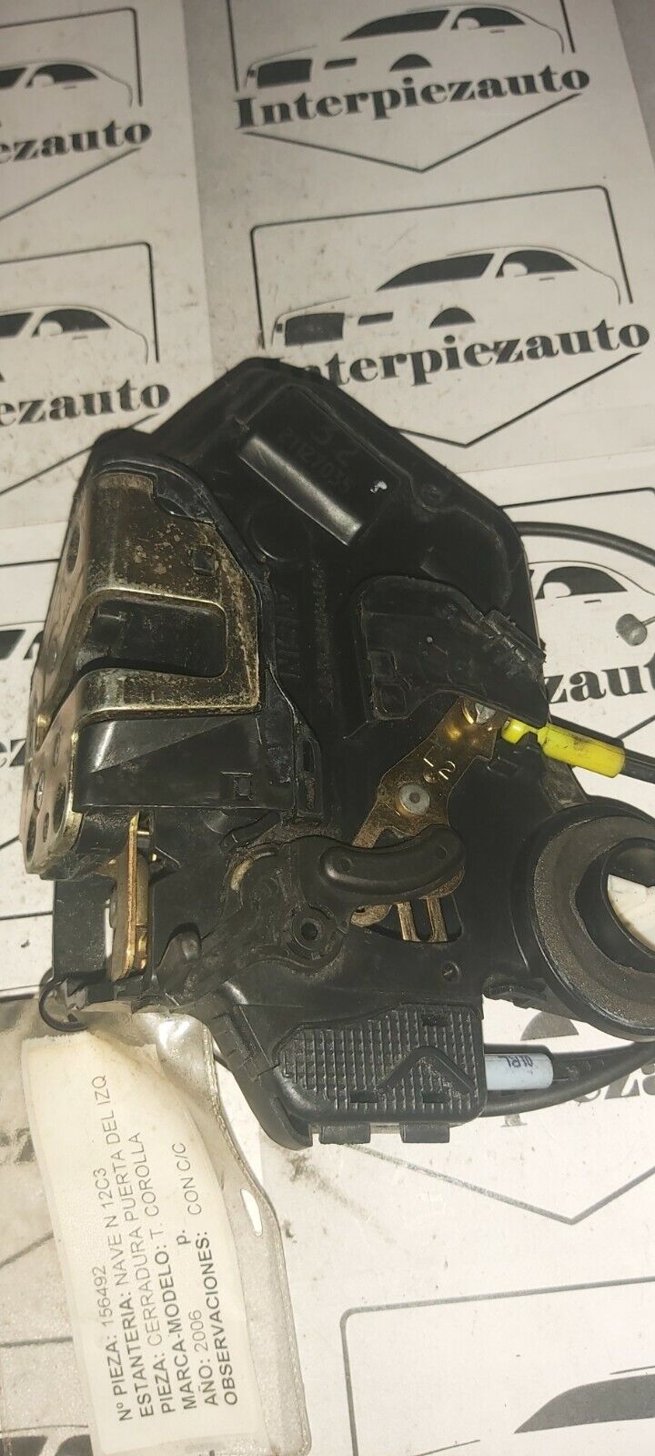 CERRADURA PUERTA DELANTERA IZQUIERDA TOYOTA COROLLA 2003 - 2008