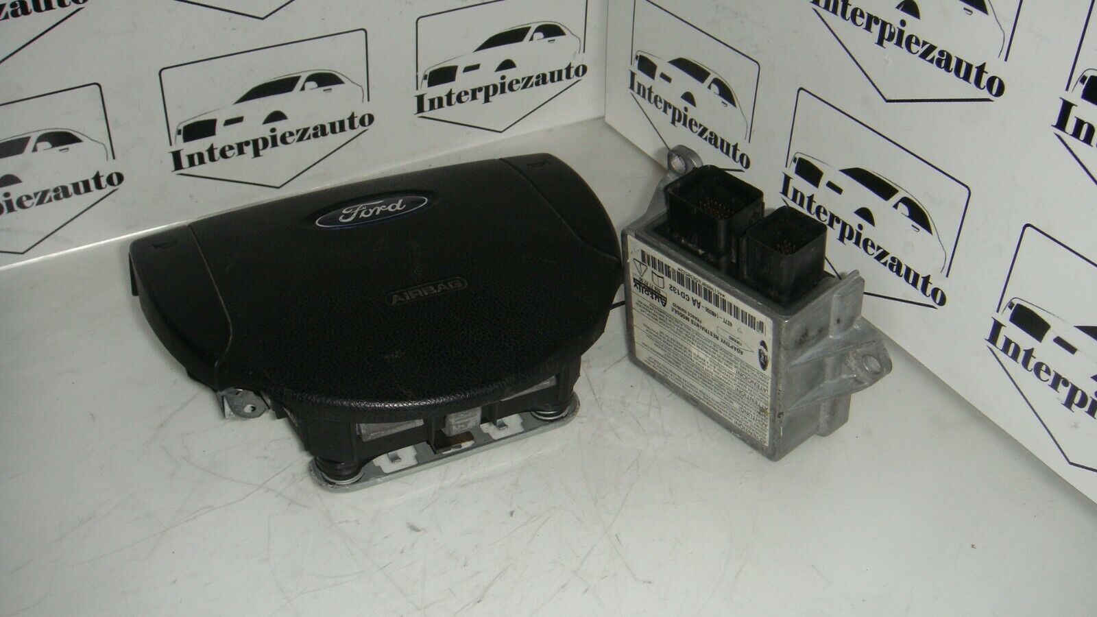 Conjunto KIT Airbag FORD 3S71F042B85CAW 4S7T14B056AA 4S7T 14B056 AA 603718700