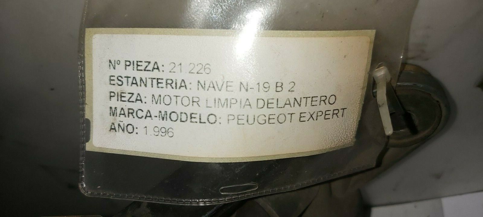 Motor Limpiaparabrisas Delantero PEUGEOT EXPERT 1994 - 2006 5 PINS - Imagen 3
