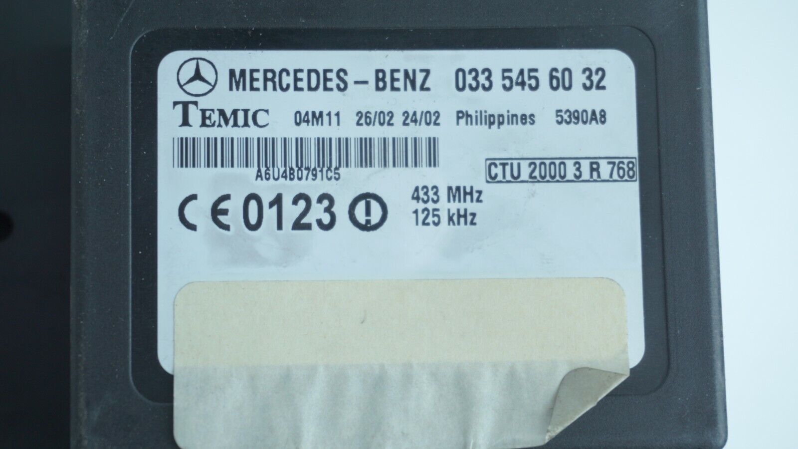 centralita inmovilizador MERCEDES 0335456032 033 545 60 32