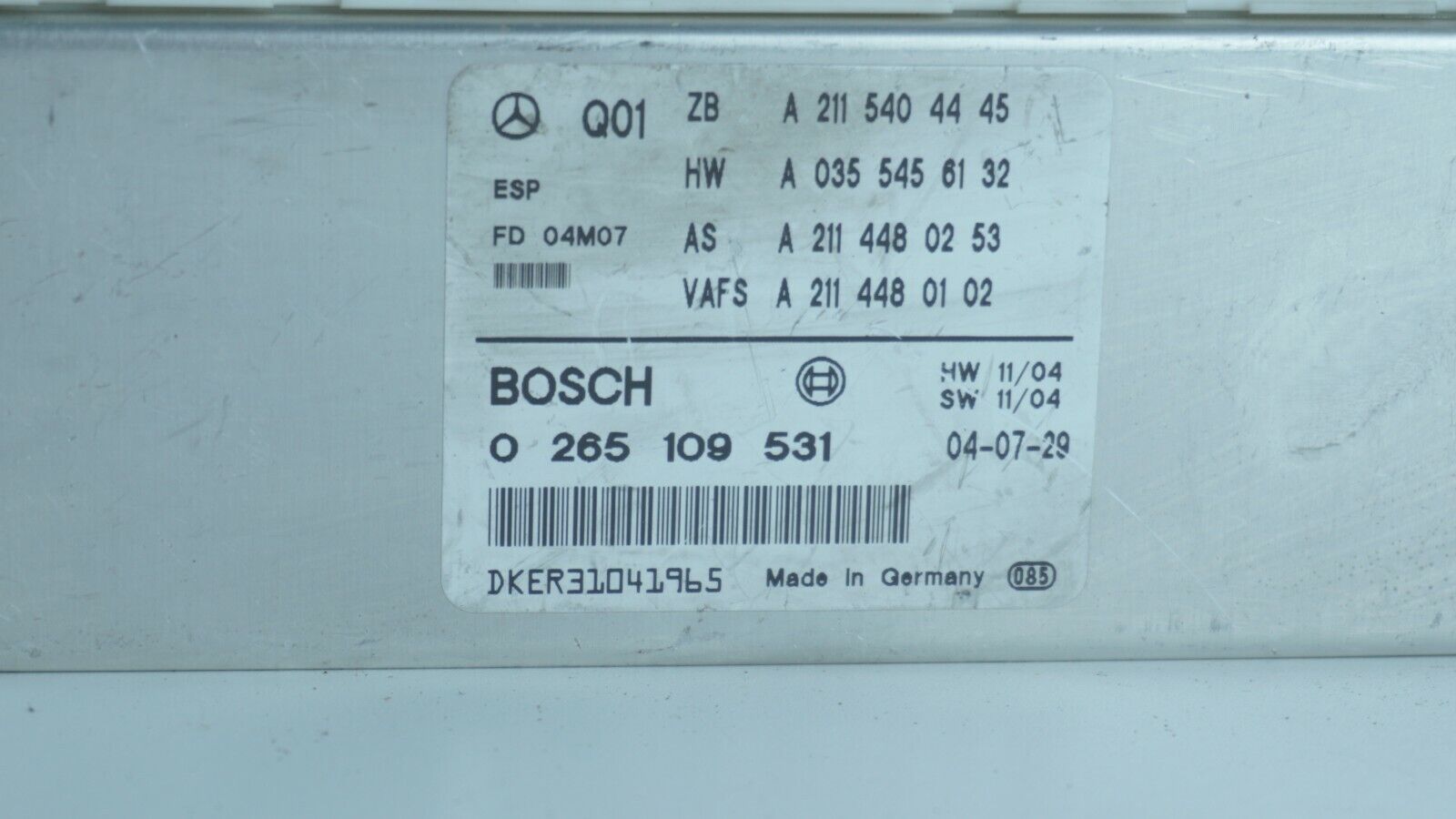 CENTRALITA ECU MERCEDES A2115404445 A0355456132 A2114480253 0265109531 - Imagen 3