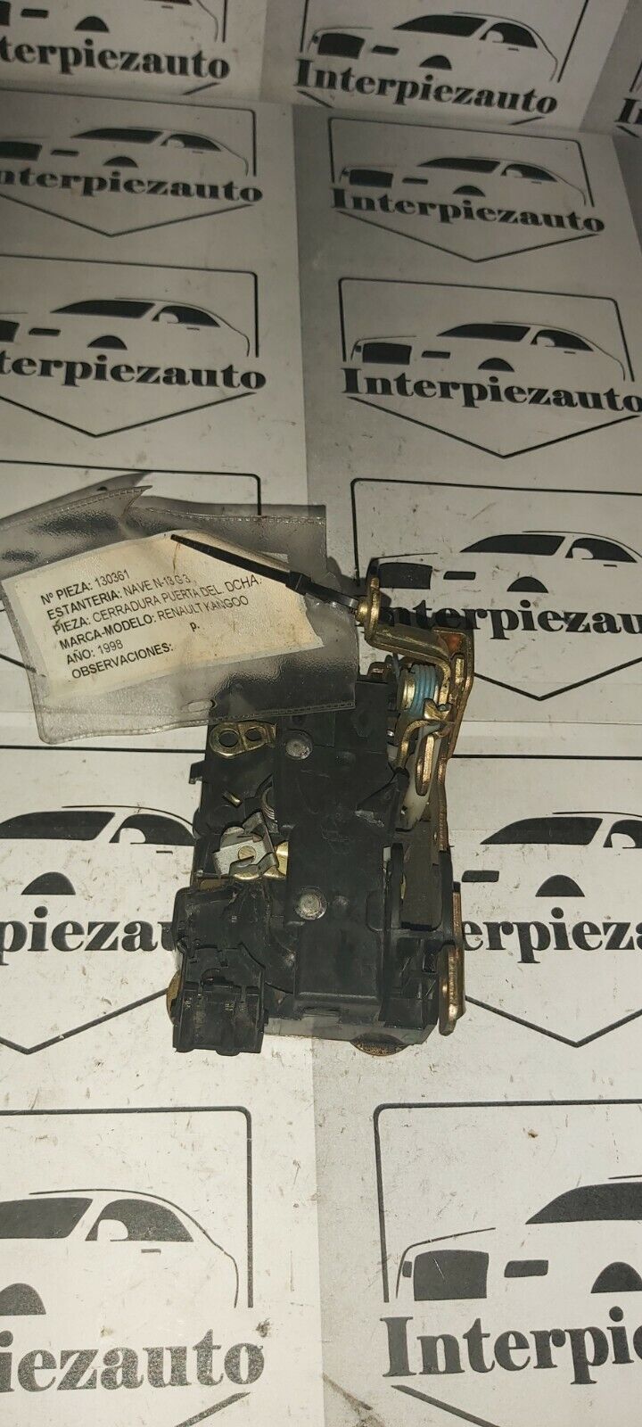 CERRADURA PUERTA DELANTERA DERECHA RENAULT KANGOO I 1998 - 2008 - Imagen 3