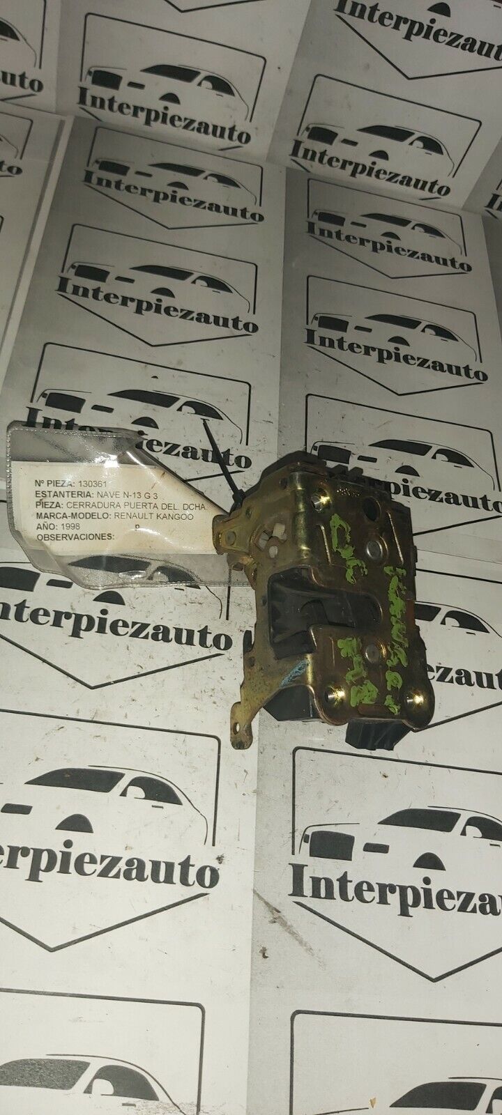 CERRADURA PUERTA DELANTERA DERECHA RENAULT KANGOO I 1998 - 2008
