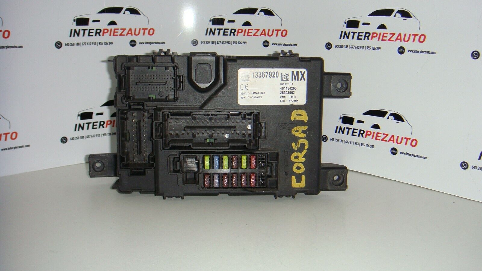 CAJA DE FUSIBLES RELES OPEL CORSA D 13367920MX 13367920 MX