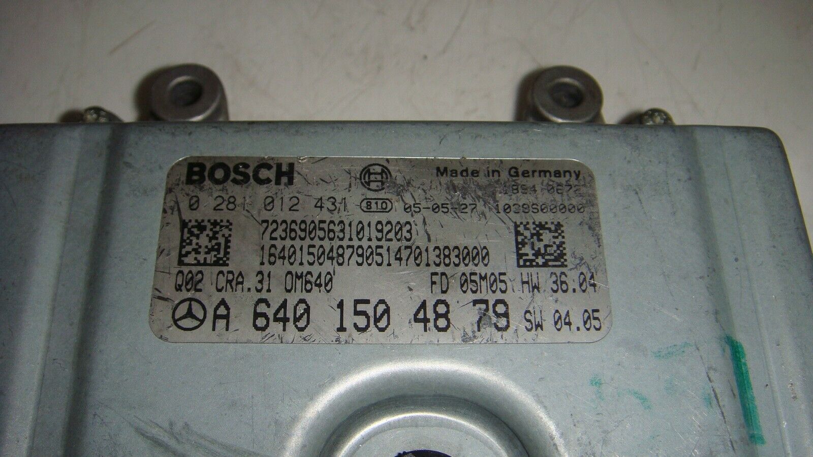 CENTRALITA ECU MOTOR MERCEDES W169 A6401504879 A 640 150 48 79 0281012431 - Imagen 3