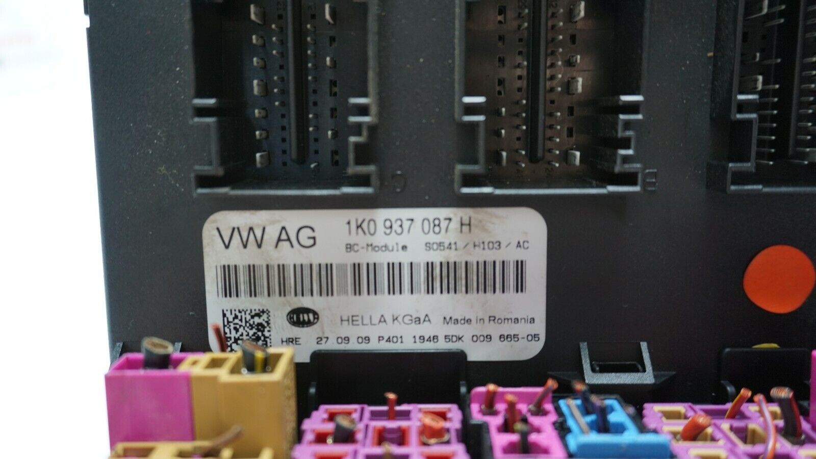 CENTRALITA MODULO CONFORT BCM VW SEAT SKODA 1K0937087H 5DK00966505 S0541 / H103 - Imagen 3