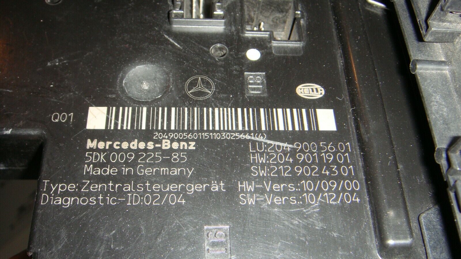 CAJA DE FUSIBLES SAM MERCEDES W204 5DK00922585 2049005601 2049011901 2129024301 - Imagen 5