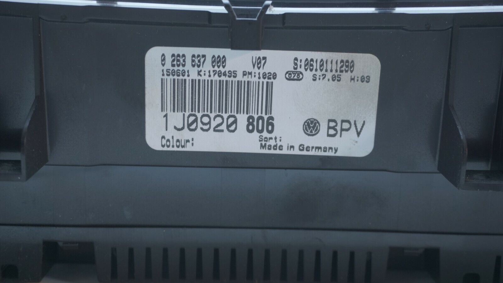 CUADRO DE INSTRUMENTOS VW 1J0920806 1J0920 806 0263637000 0 263 637 000 - Imagen 3