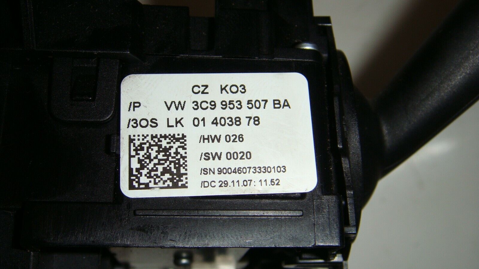 MANDO INTERMITENTES CONTROL CRUCERO VOLKSWAGEN PASSAT 3C9953507BA 3C9953513S - Imagen 3