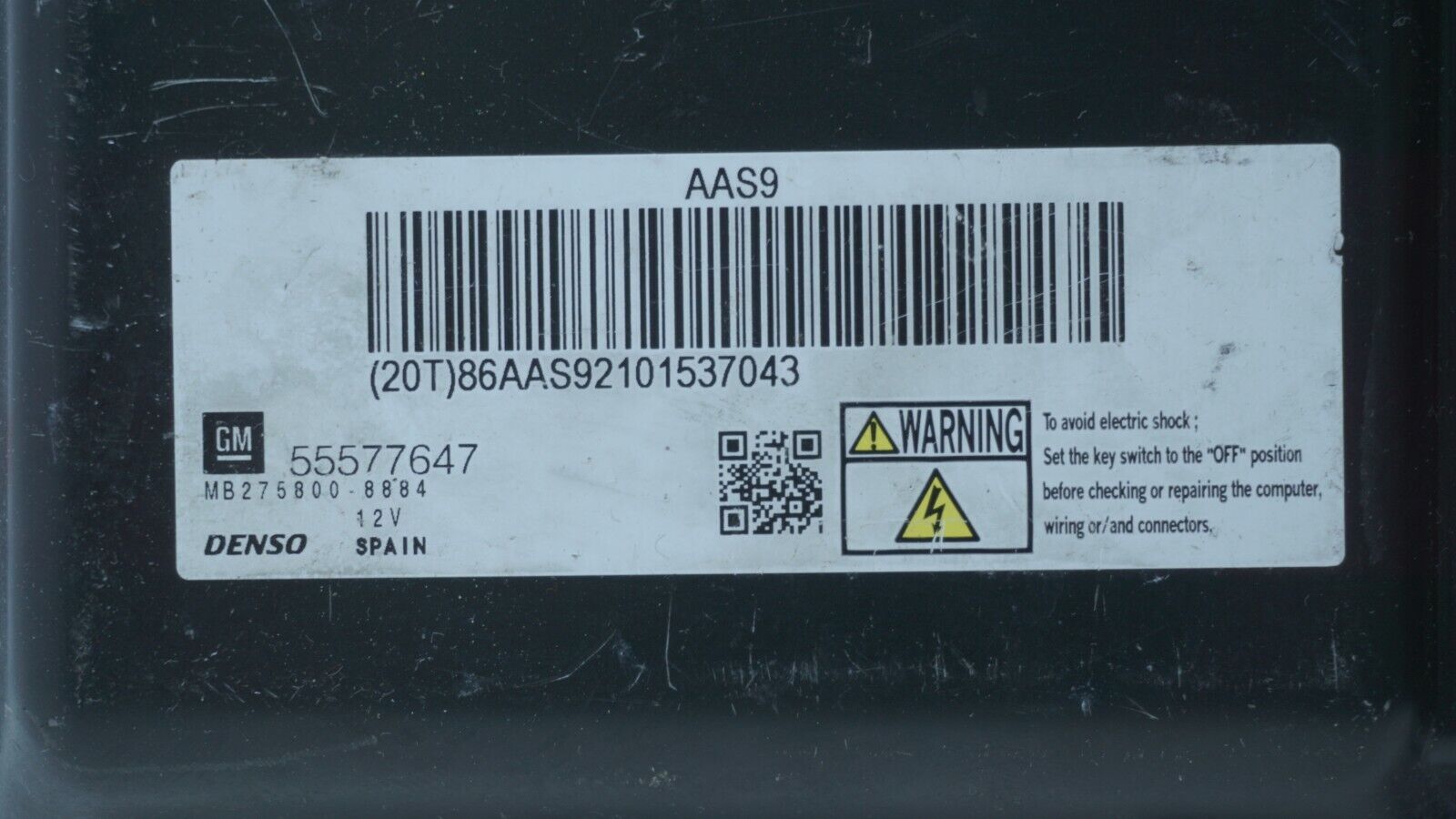 CENTRALITA ECU MOTOR OPEL 55577647 MB2758008884 MB275800 8884 - Imagen 3