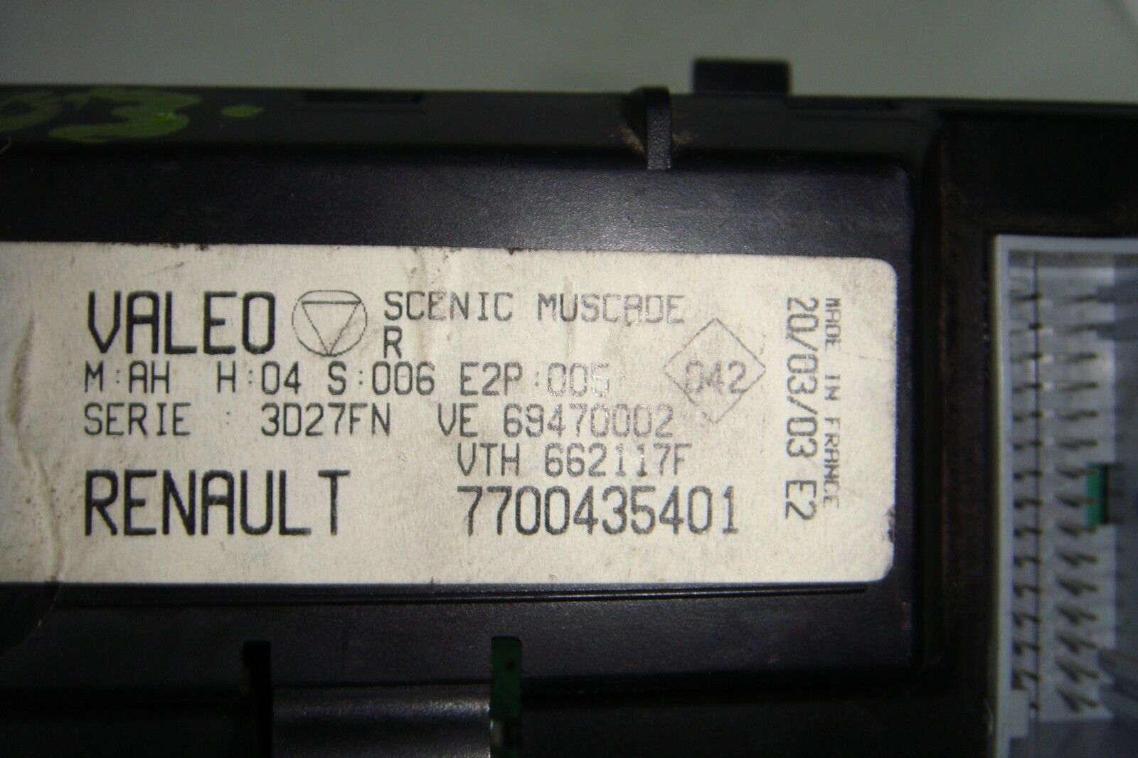 MANDO CALEFACCION CLIMA A/C RENAULT SCENIC 7700435401 - Imagen 3