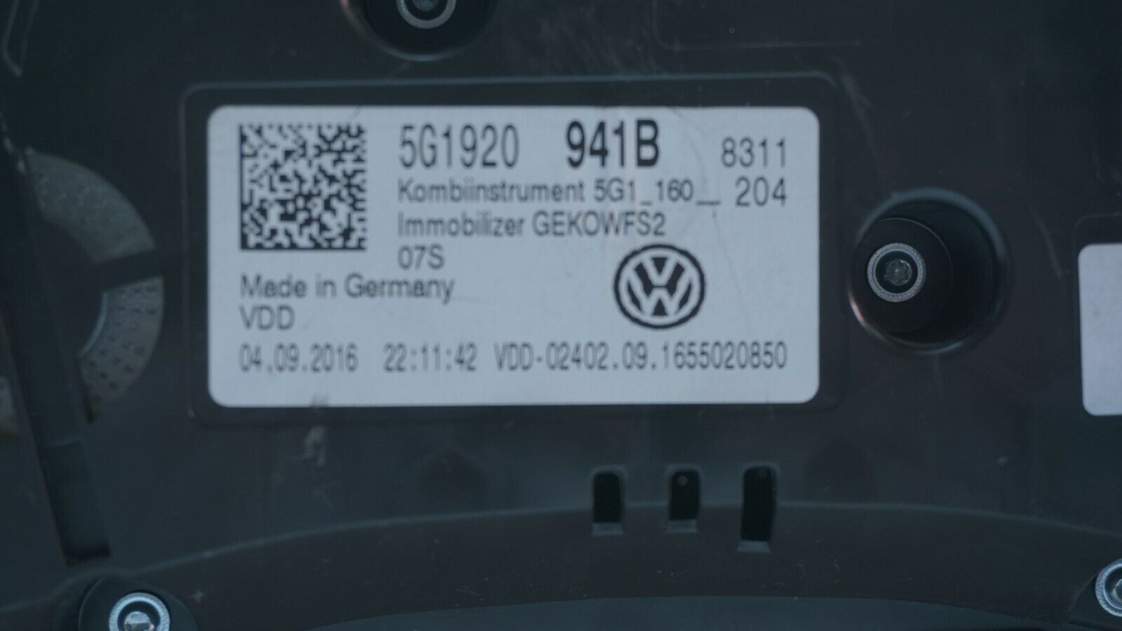 CUADRO DE INSTRUMENTOS VOLKSWAGEN VW 5g1920941b - Imagen 3