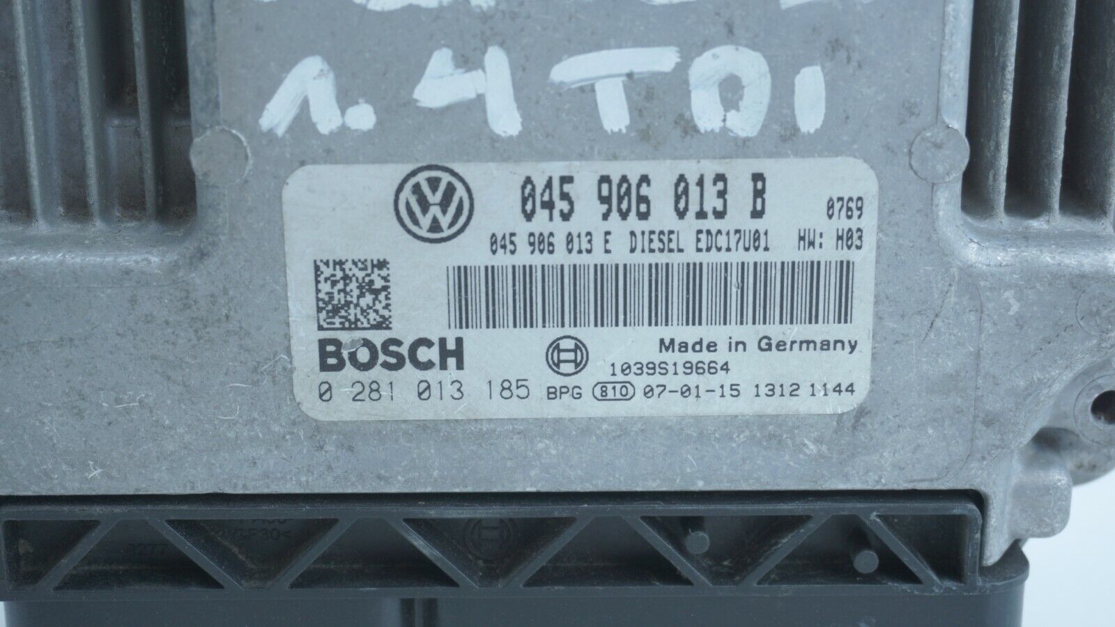 ECU VW 0281013185 045906013B 045906013E EDC17U01 0 281 013 185 045 906 013 B - Imagen 3