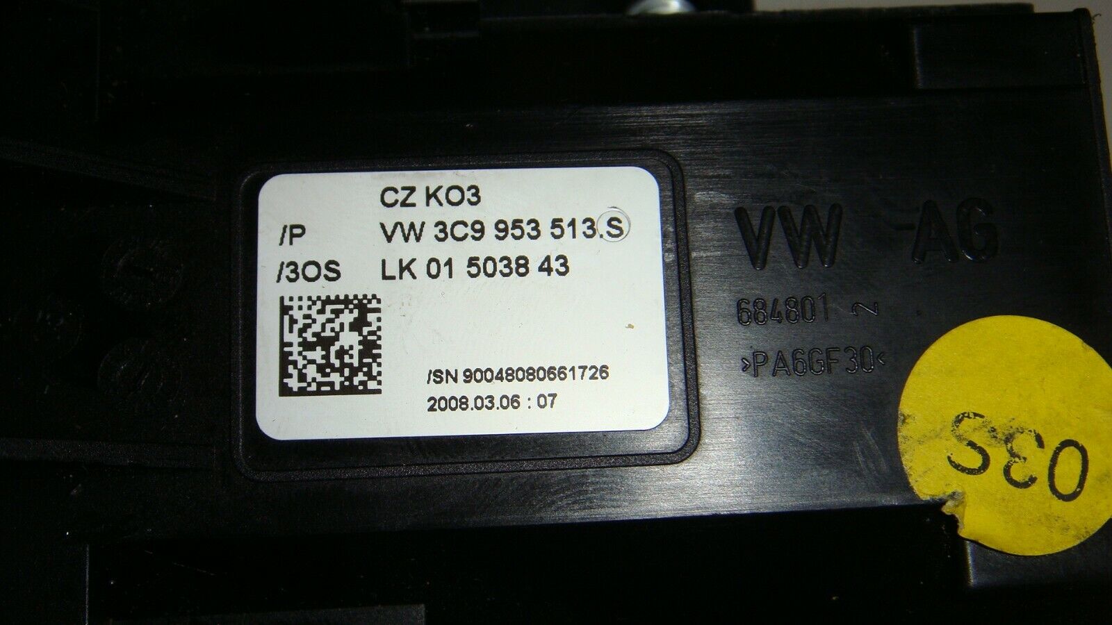 MANDO INTERMITENTES CONTROL CRUCERO VOLKSWAGEN PASSAT 3C9953513S 3C9953507AP - Imagen 4