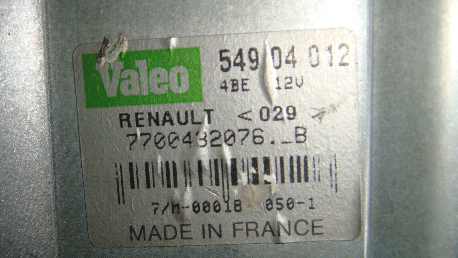 Motor Limpiaparabrisas Trasero RENAULT SCENIC 7700432076B 7700432076 B 54904012 - Imagen 3
