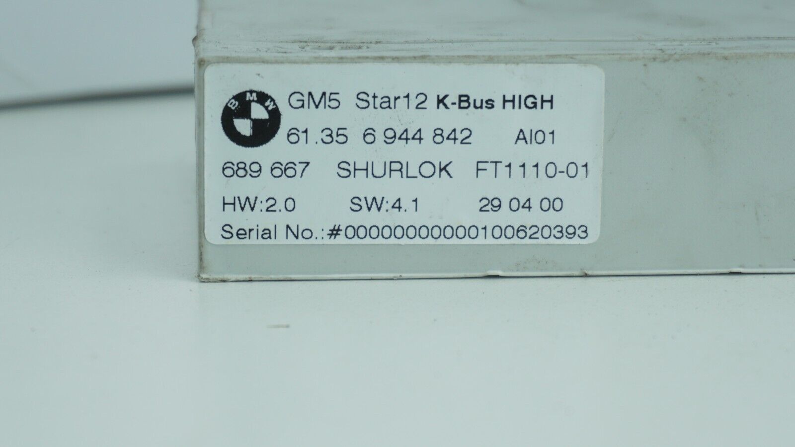 61356944842 MODULO CONFORT BMW 689667 61.35 6 944 842 al01 689 667 SHURLOK - Imagen 3