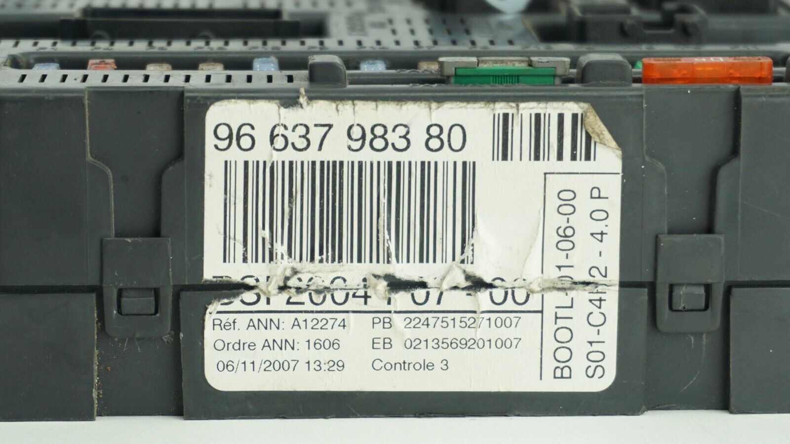 CAJA DE FUSIBLES PEUGEOT CITROEN 9663798380 BSI2004P07-00 - Imagen 3