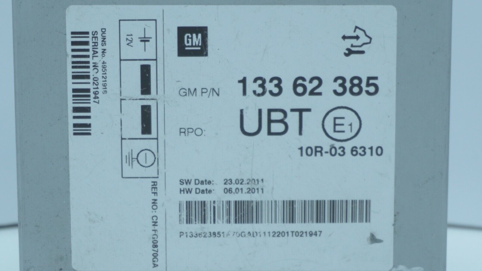 CENTRALITA MODULO AMPLIFICADOR OPEL 13362385 133 62 385 - Imagen 3